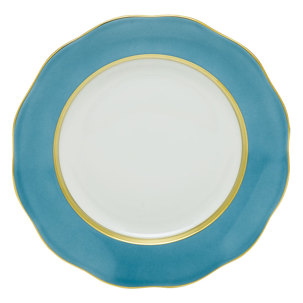 Herend Silk Ribbon Turquoise Dessert Plate - Be On Park