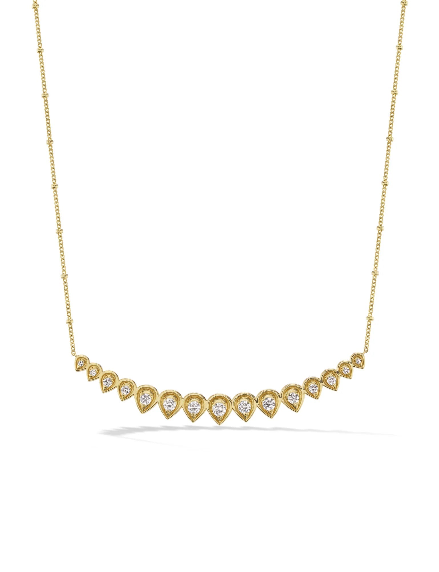 Orly Marcel Mandala Petal Graduated Necklace with Diamond - Be On Park