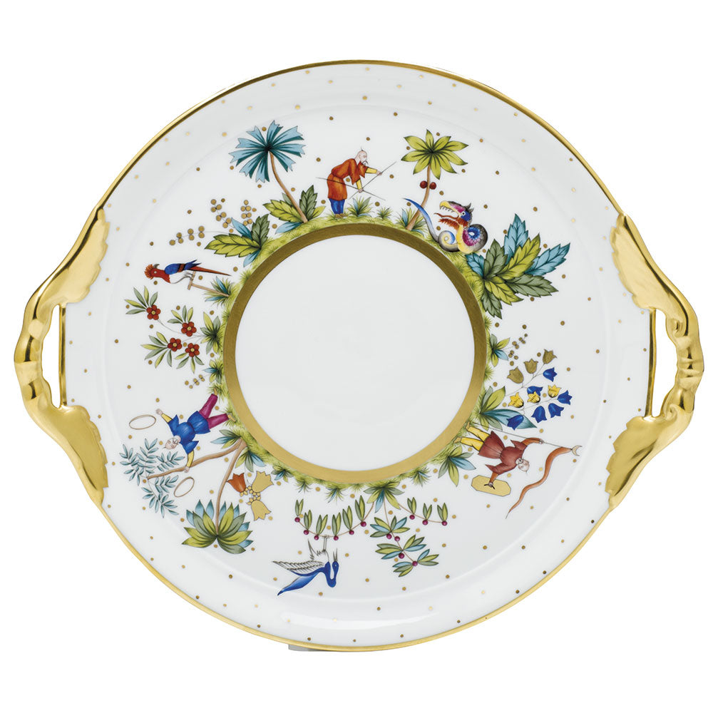 Herend Asian Garden Multicolor Cake Plate - Be On Park