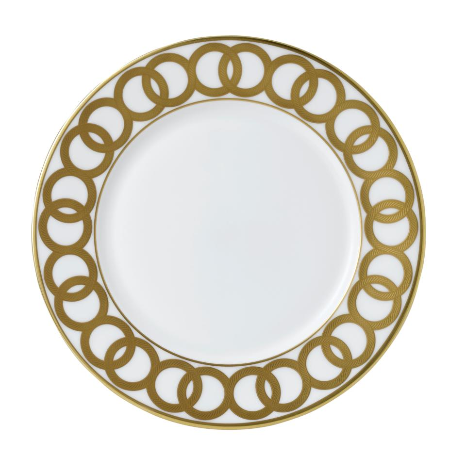 Royal Crown Derby Riviera Dream White Flat Rim Dinner Plate - Be On Park