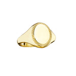 Penny Preville engravable oval signet pinky ring - Be On Park