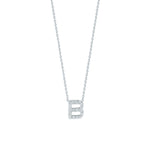 Roberto Coin 16-18" love letter diamond "B" necklace, additional letters available - Be On Park