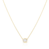 Roberto Coin Oval Diamond Pendant Necklace - Be On Park
