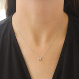 Roberto Coin 16-18" love letter diamond "R" necklace, additional letters available - Be On Park