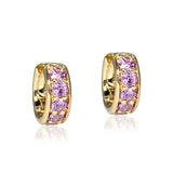 Jane Taylor Petite Chubby Huggies with Pastel Pinky-Purple Sapphires - Be On Park