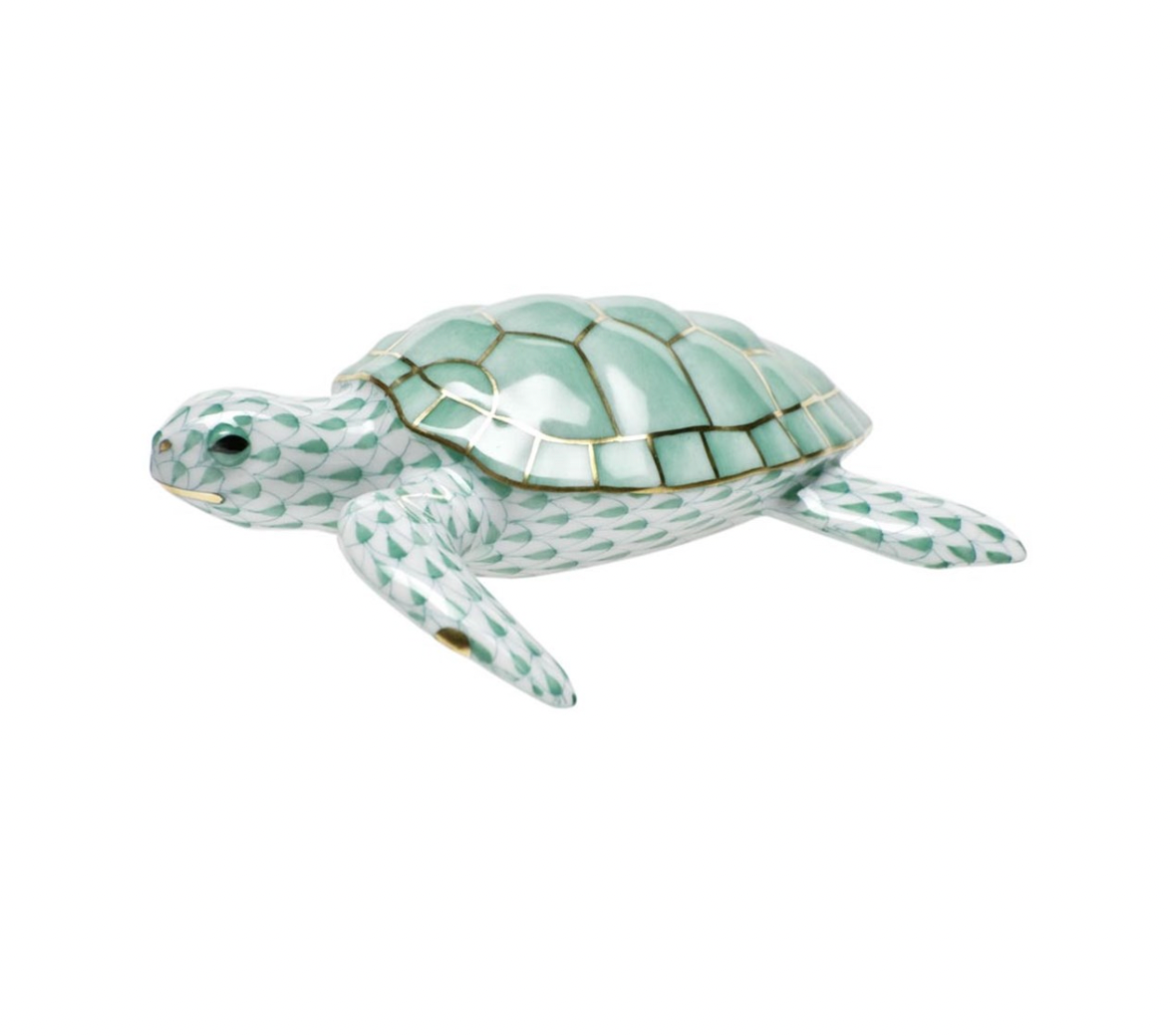 Herend Green Loggerhead Turtle - Be On Park