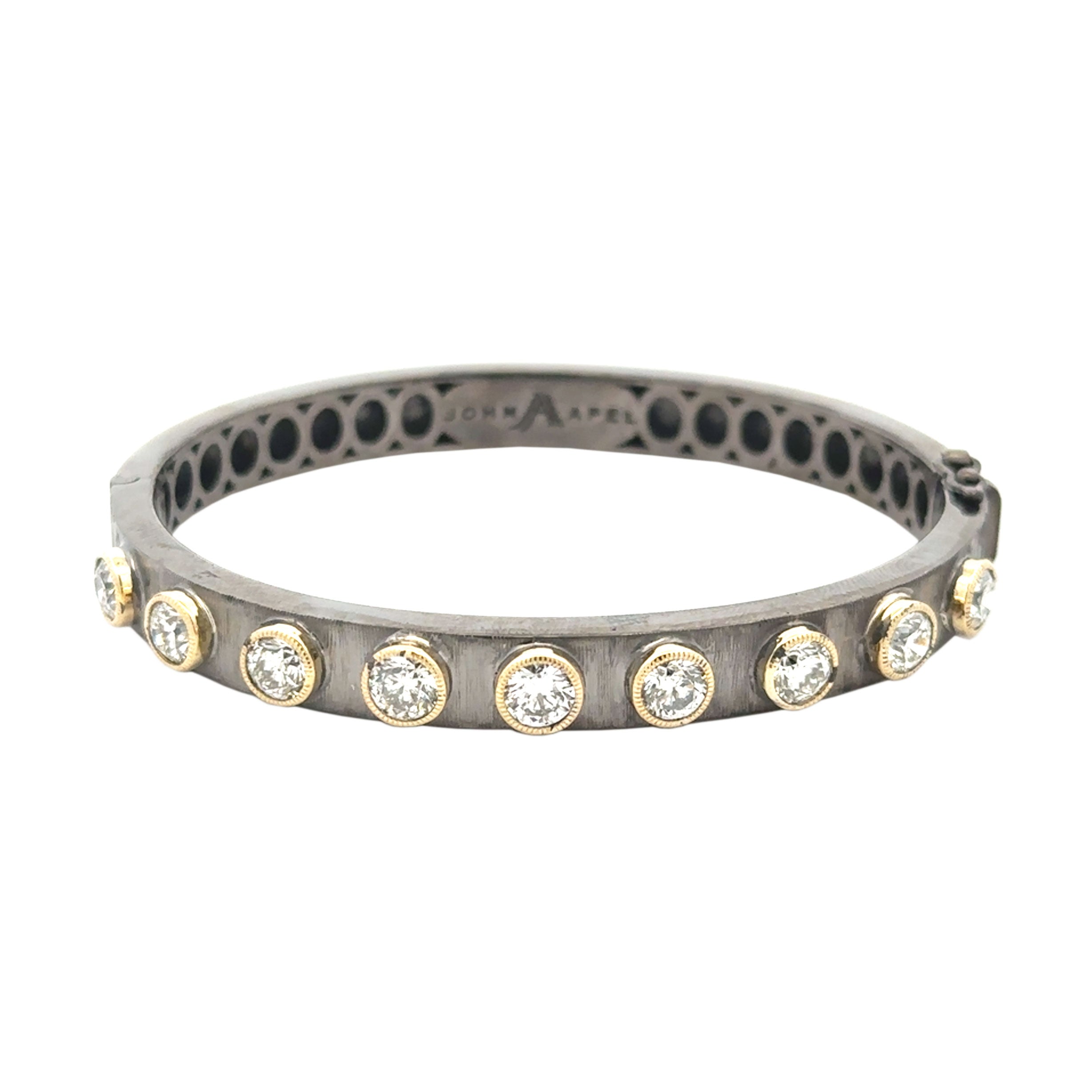 John Apel Bezel Set Diamond Bracelet - Be On Park