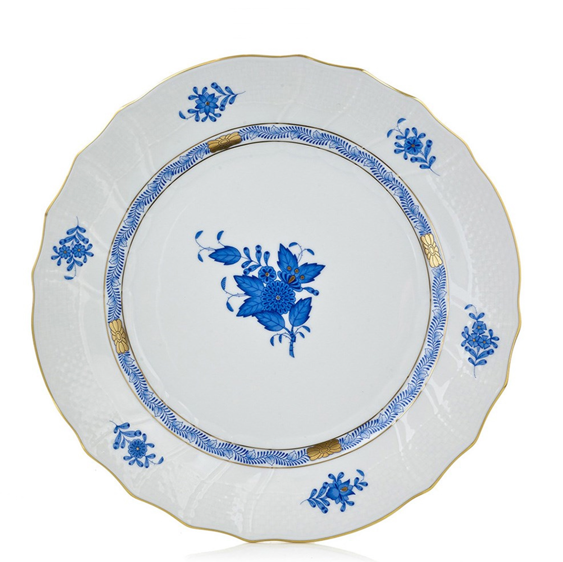 Herend Chinese Bouquet Blue Salad Plate - Be On Park