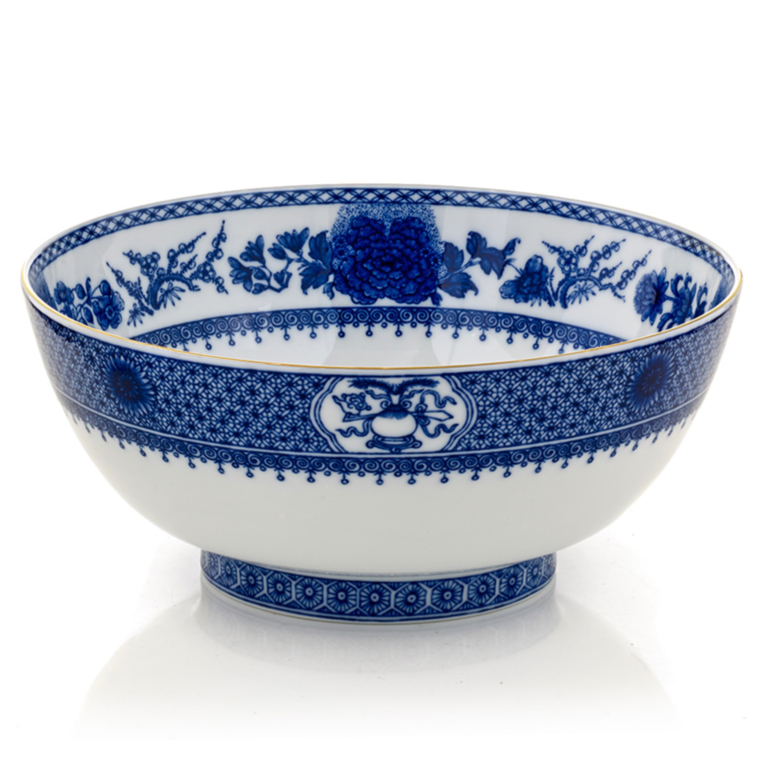 Mottahedeh Imperial Blue Round Serving Bowl - Be On Park