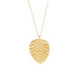 Marika Desert Gold Diamond Feather Necklace - Be On Park