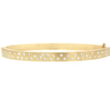 Marika Desert Gold Scattered Diamond Bangle - Be On Park