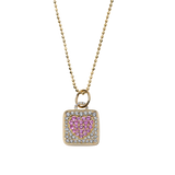 Devon Woodhill diamond and pink sapphire heart "Sweet Dreams" locket on ball chain - Be On Park