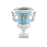 Ginori Il Viaggio di Nettuno Sea Blue Mediceo Vase with Mermaid Tails - Be On Park