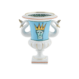 Ginori Il Viaggio di Nettuno Sea Blue Mediceo Vase with Mermaid Tails - Be On Park