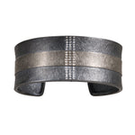 Todd Reed mixed metal cuff bracelet with white brilliant cut diamonds - Be On Park