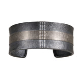 Todd Reed mixed metal cuff bracelet with white brilliant cut diamonds - Be On Park