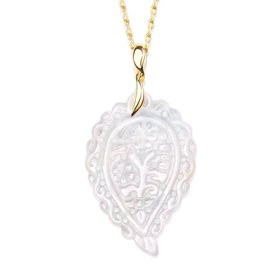 Tamara Comolli Medium White Mother of Pearl Pendant - Be On Park