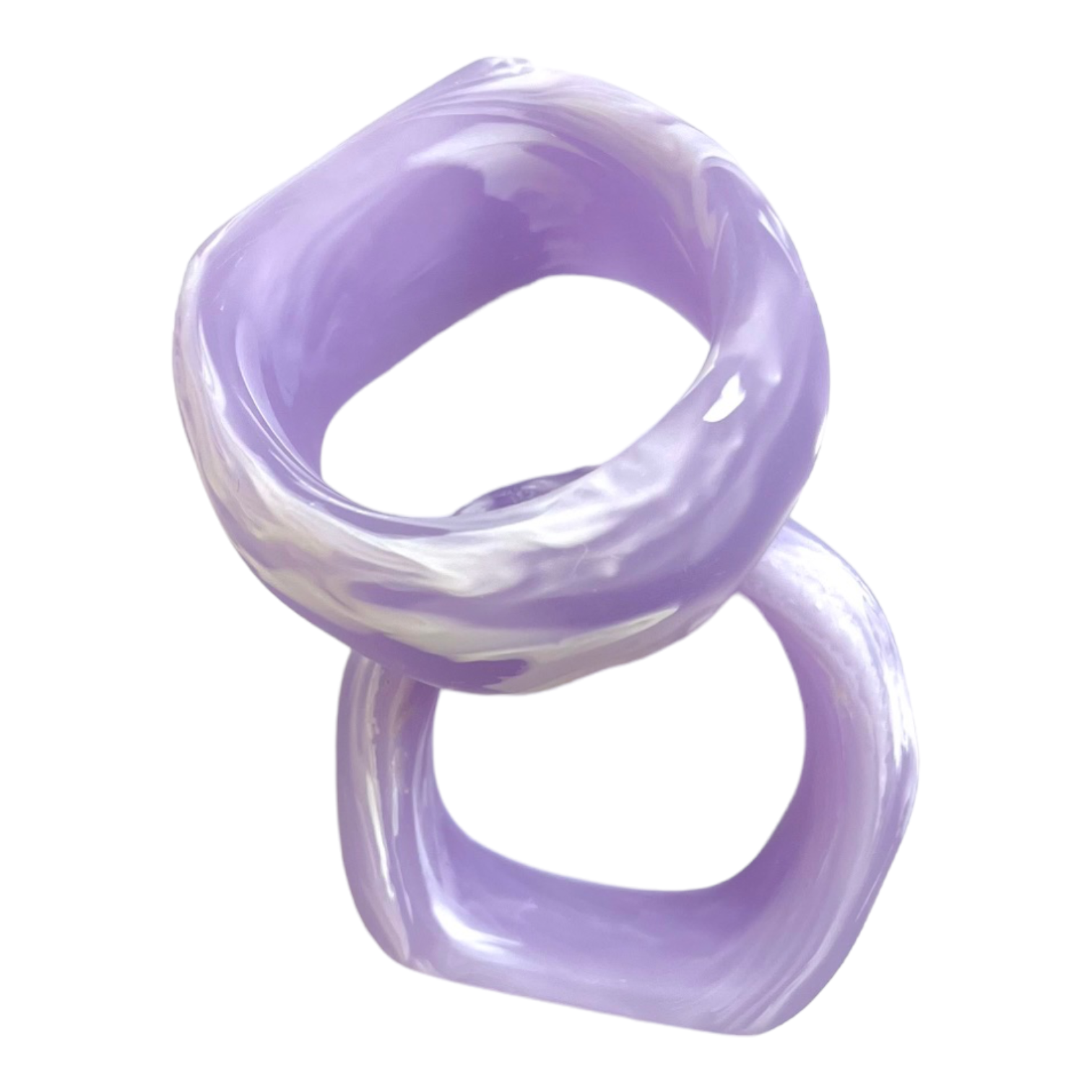 Resin Napkin Rings | Lavender - Be On Park