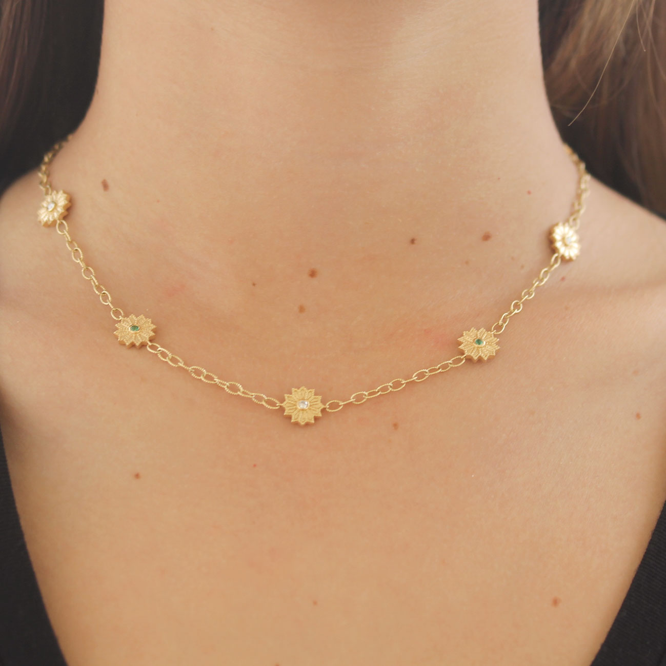 Orly Marcel Sacred Flower Station Necklace - Be On Park