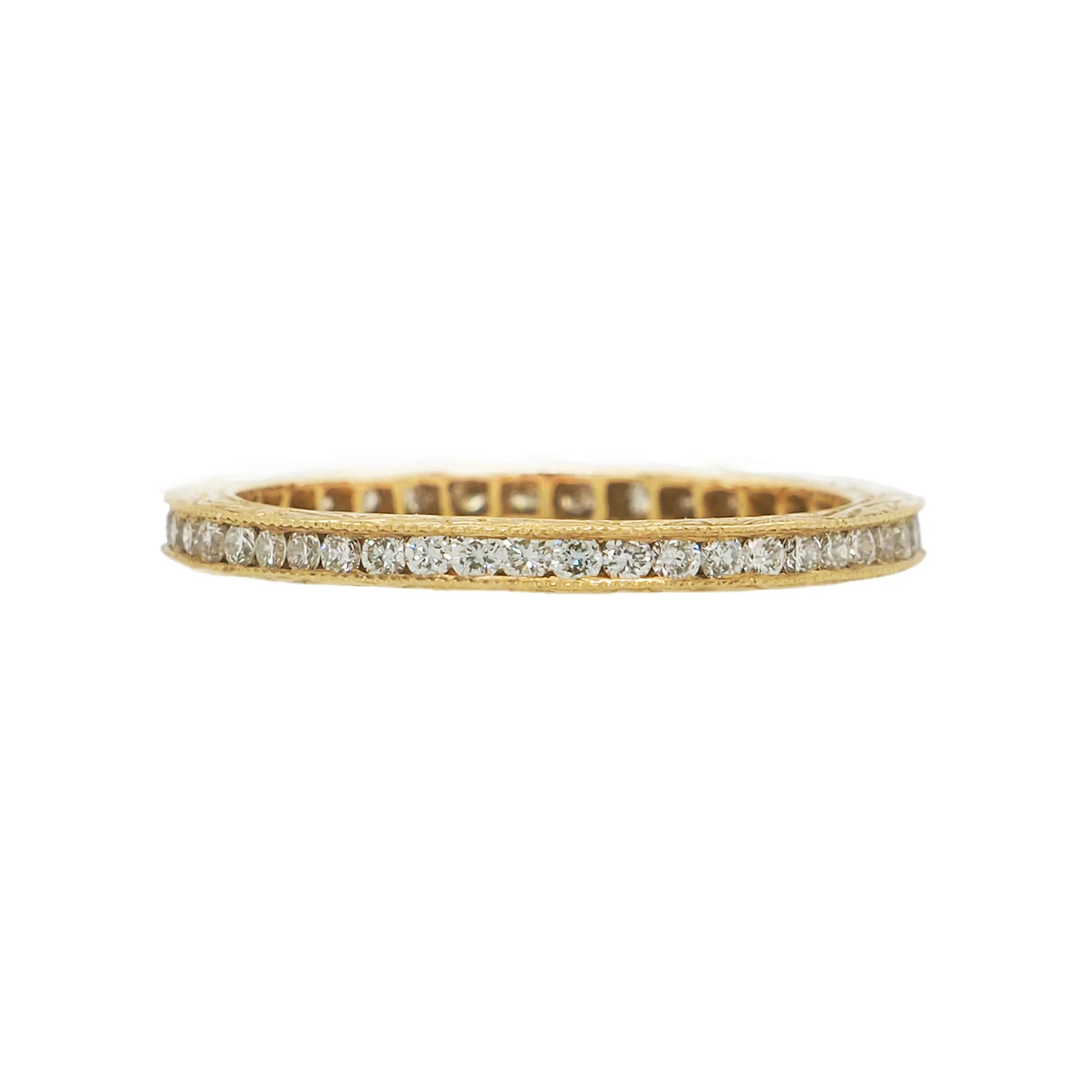 Sethi Couture Channel Set White Diamond Band - Be On Park