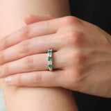 JB Star Platinum Diamond and Emerald Ring - Be On Park