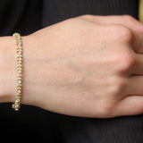 Penny Preville Round Diamond & Leaf Bangle - Be On Park