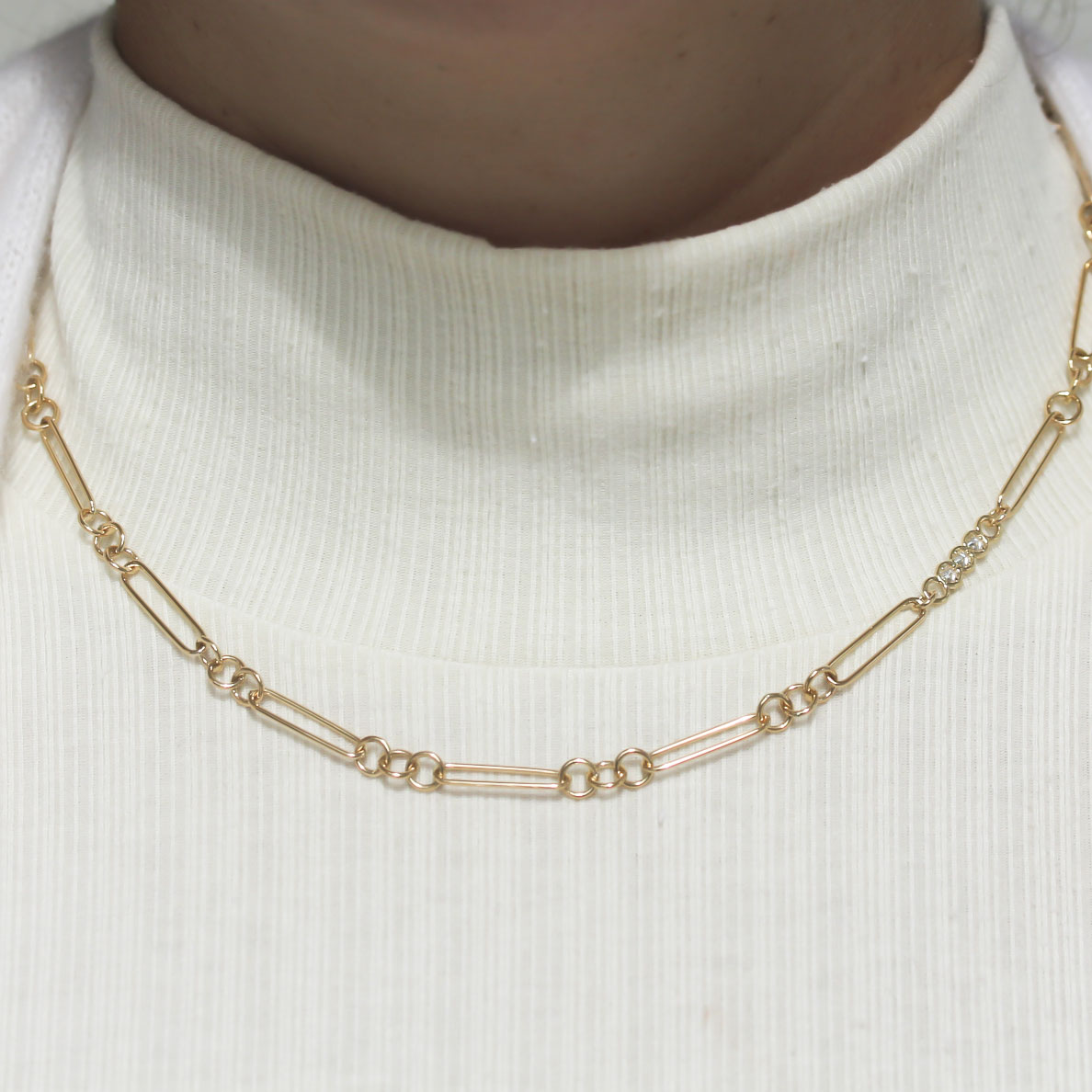Roberto Coin Alternating Oval and Round Link Chain - Be On Park