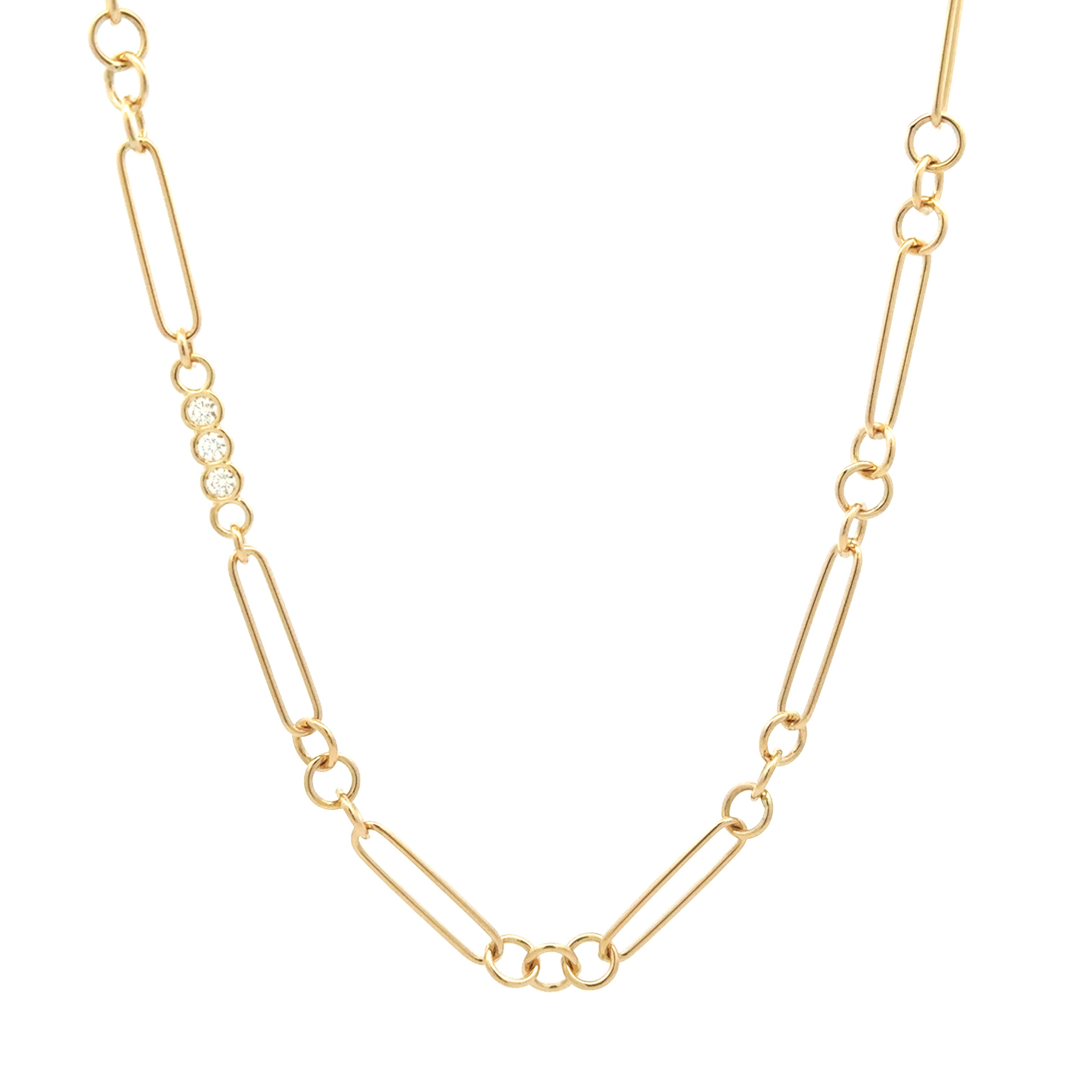 Roberto Coin Alternating Oval and Round Link Chain - Be On Park