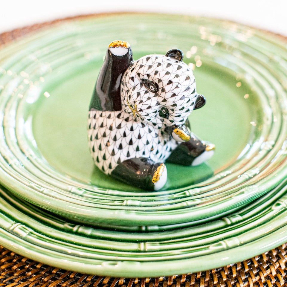 Herend Black Playful Panda - Be On Park