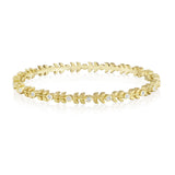 Penny Preville Round Diamond & Leaf Bangle - Be On Park
