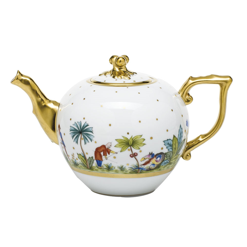 Herend Asian Garden Multicolor Tea Pot with Twist - Be On Park