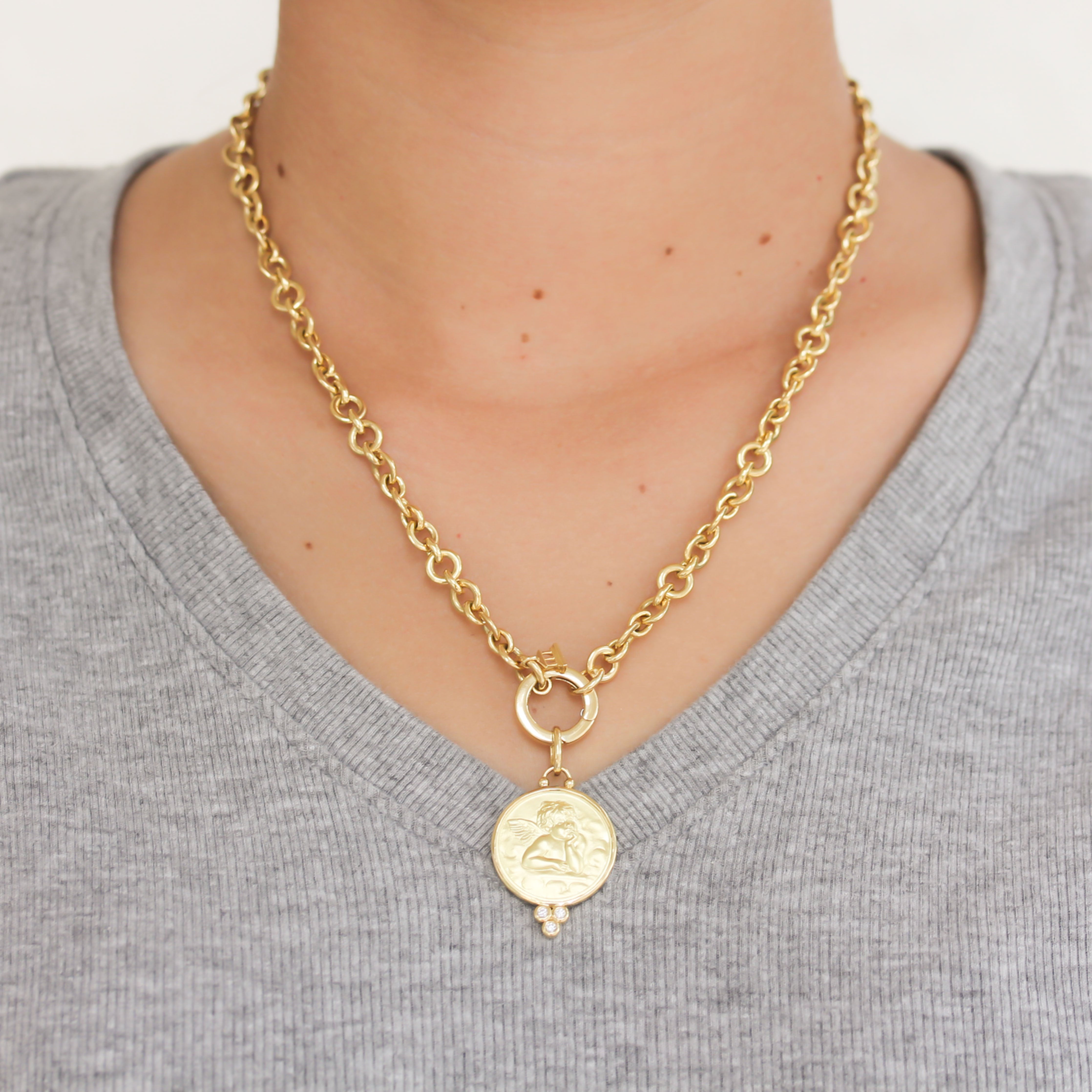 Temple St. Clair Diamond Angel Pendant - Be On Park