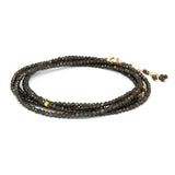 Anne Sportun Obsidian Bead Wrap Bracelet - Necklace - Be On Park