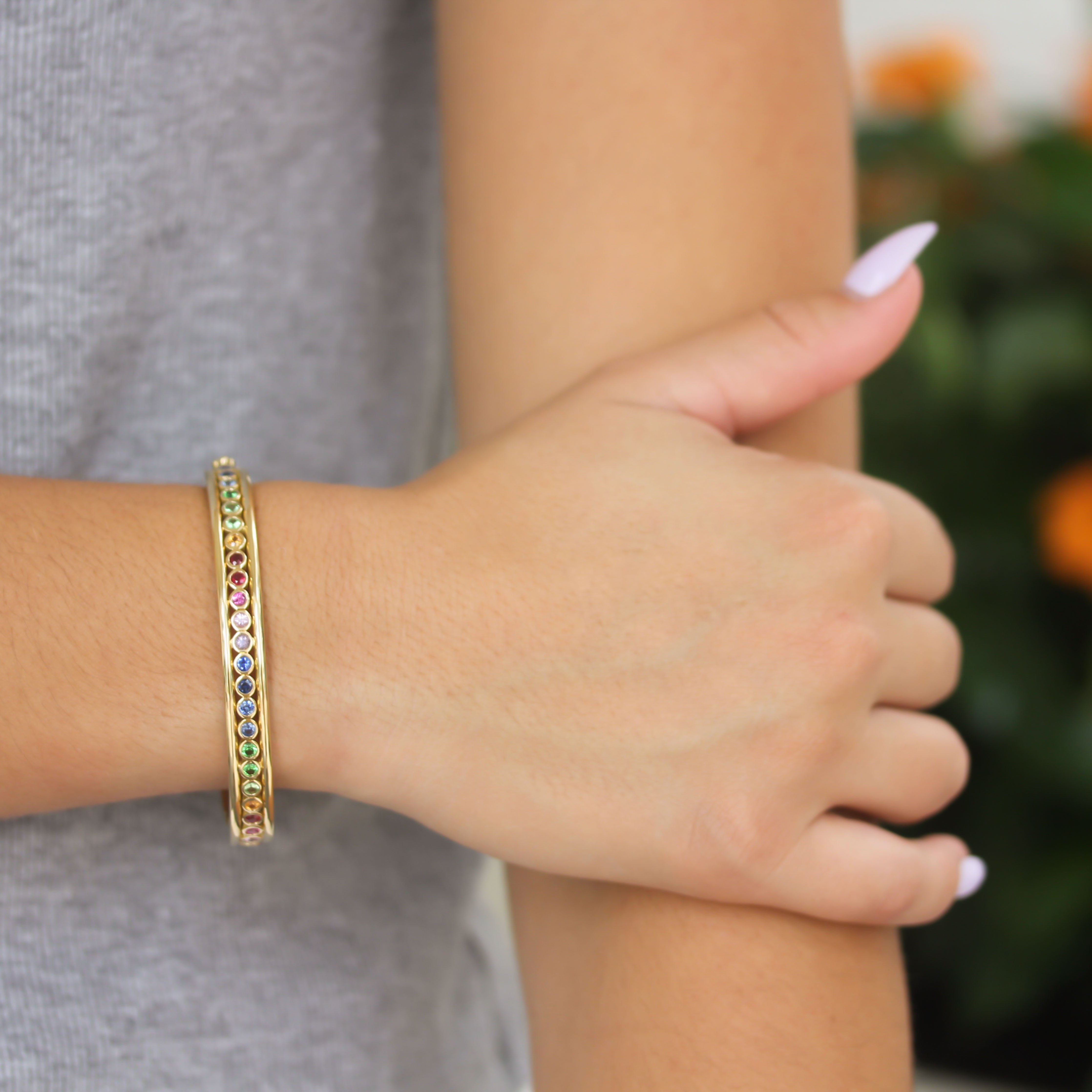 Temple St. Clair Rainbow Eternity Bracelet - Be On Park