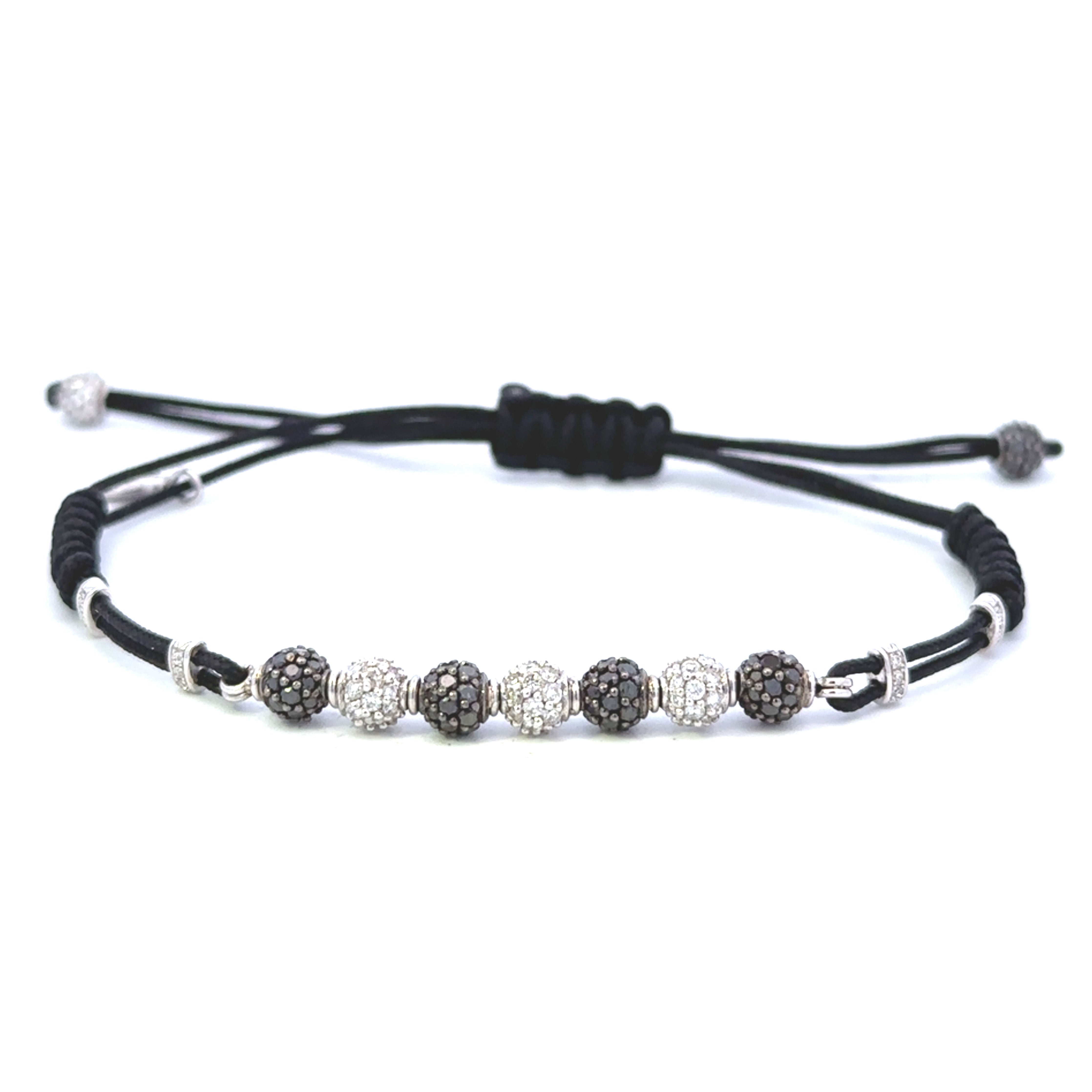 Pippo Perez Black and White Diamond Ball Bracelet - Be On Park