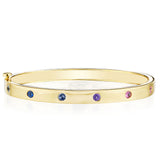 Penny Preville Round Burnished Rainbow Sapphire Bangle - Be On Park