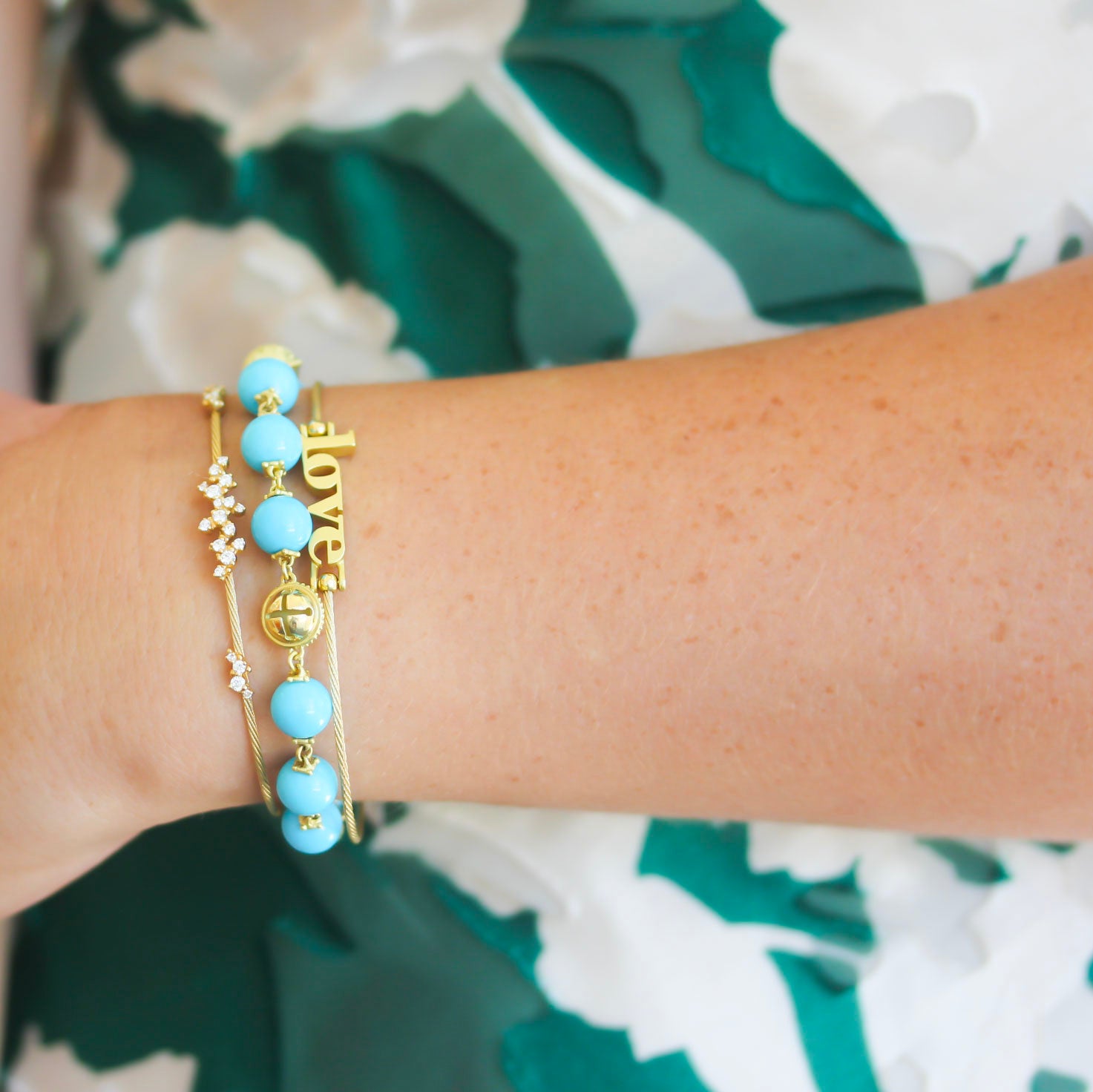 Paul Morelli Turquoise Station Bracelet with Prayer Bell - Be On Park