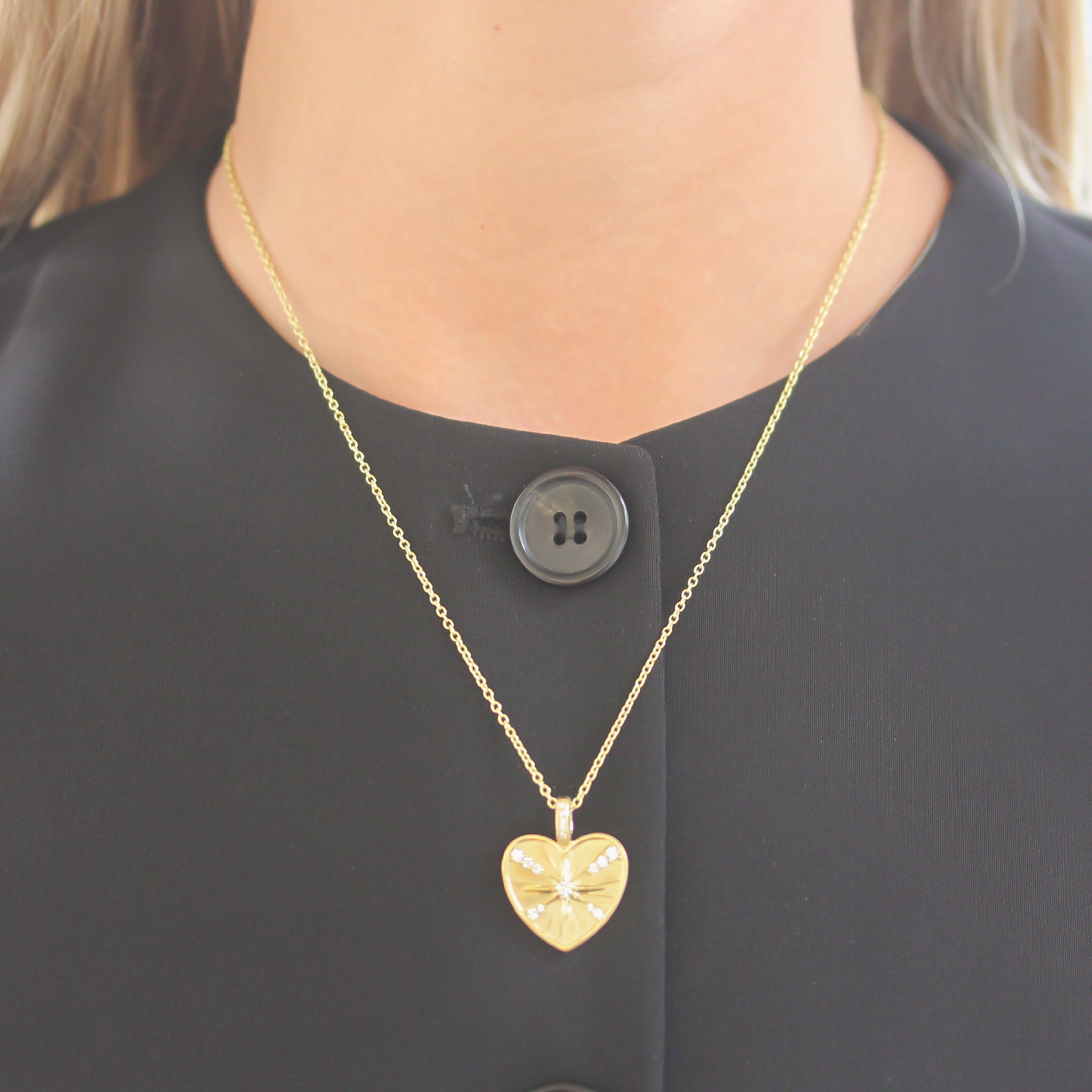Penny Preville Starburst Diamond Heart Medallion - Be On Park