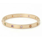 Vintage Rainbow Gemstone Cartier "Love" bracelet - Be On Park