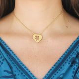 Vintage Gold Chanel Clover Heart Pendant Necklace - Be On Park