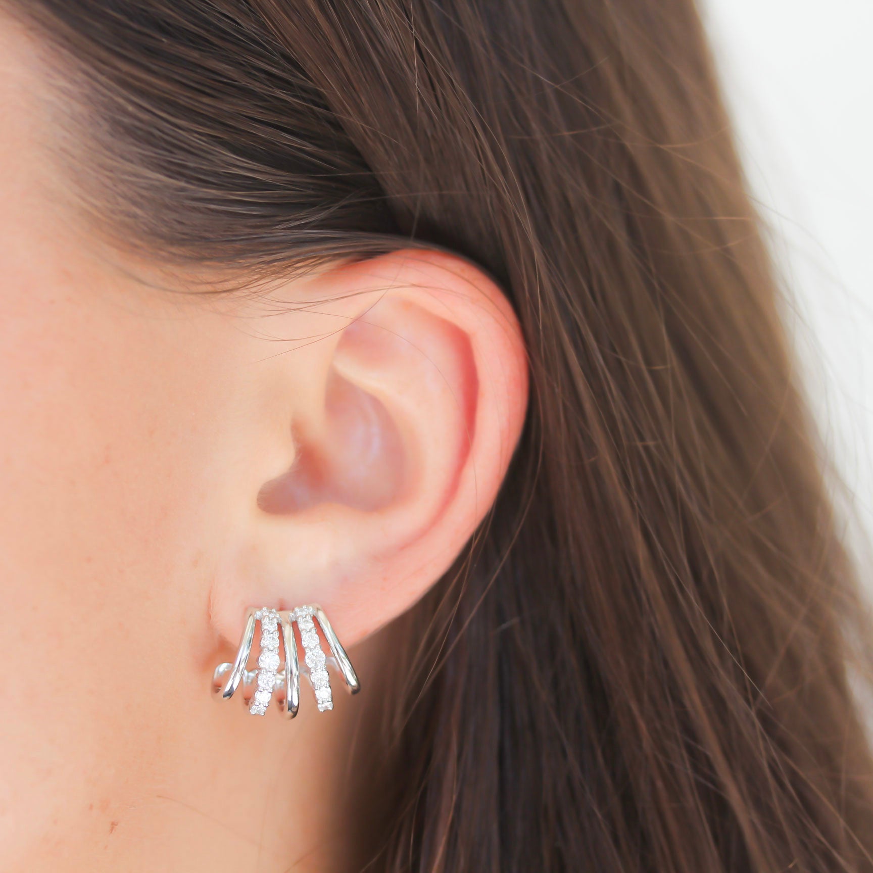 Kwiat Lyric Alternating Diamond Earrings - Be On Park