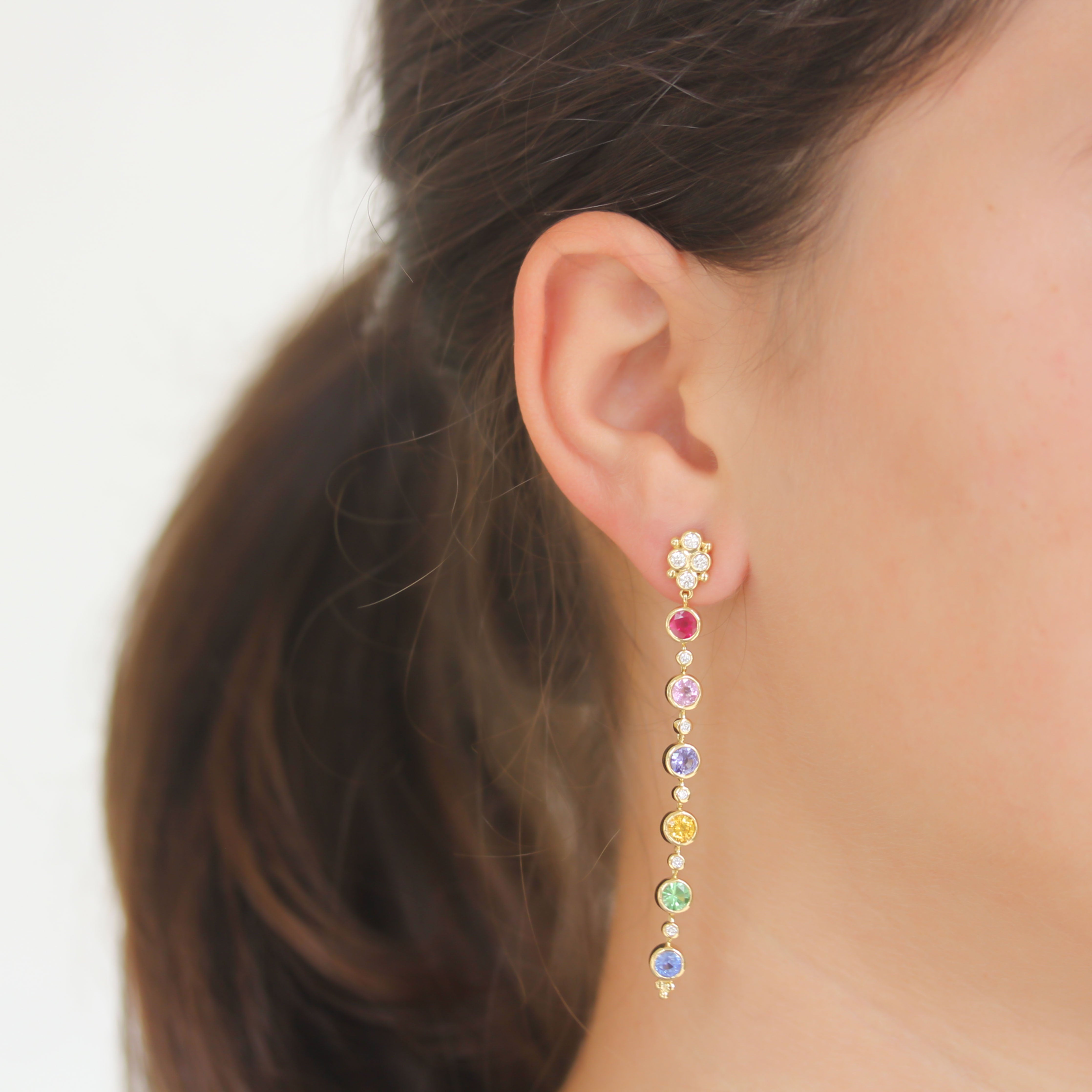 Temple St. Clair Rainbow Drop Earrings - Be On Park