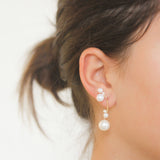 Sophie Bille Brahe Grand Stella Perle Freshwater Pearl Bar Earrings - Be On Park