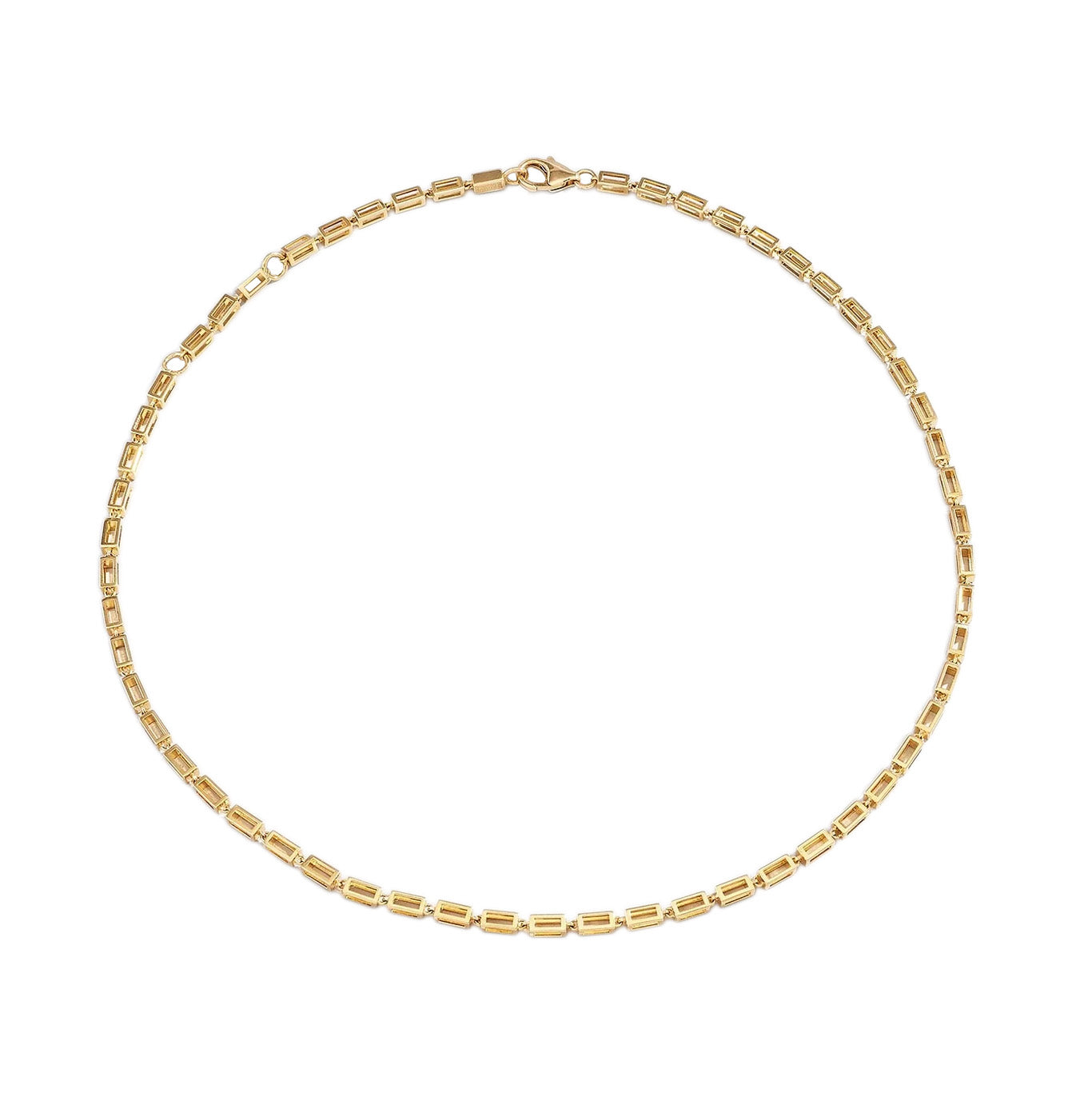Suzanne Kalan Yellow Gold "Cut-Out" Block Necklace - Be On Park
