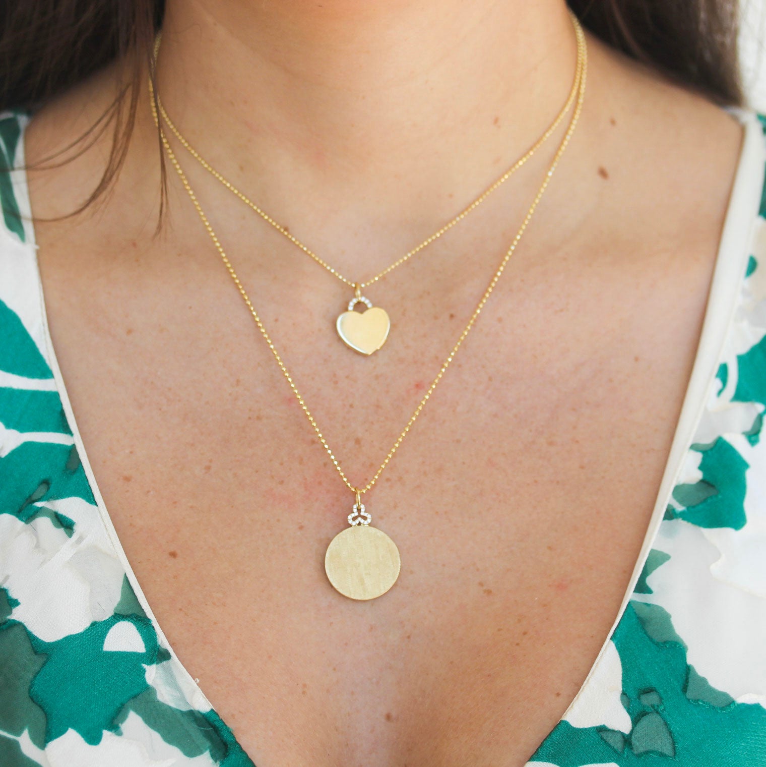 Devon Woodhill Florentine Locket on 20" Gold Ball Chain - Be On Park