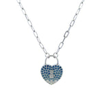 Penny Preville Blue Sapphire Ombre Heart Necklace - Be On Park