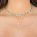 Sydney Evan Monstera Leaf Charm Necklace on Tiffany Chain - Be On Park