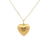Vintage Reversible Yellow & Rose Gold Puffy Heart Charm - Be On Park