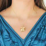 Vintage Gold Telephone Charm - Be On Park