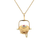 Vintage Gold Basket Charm - Be On Park